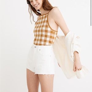 Madewell Gingham Sweater Tank